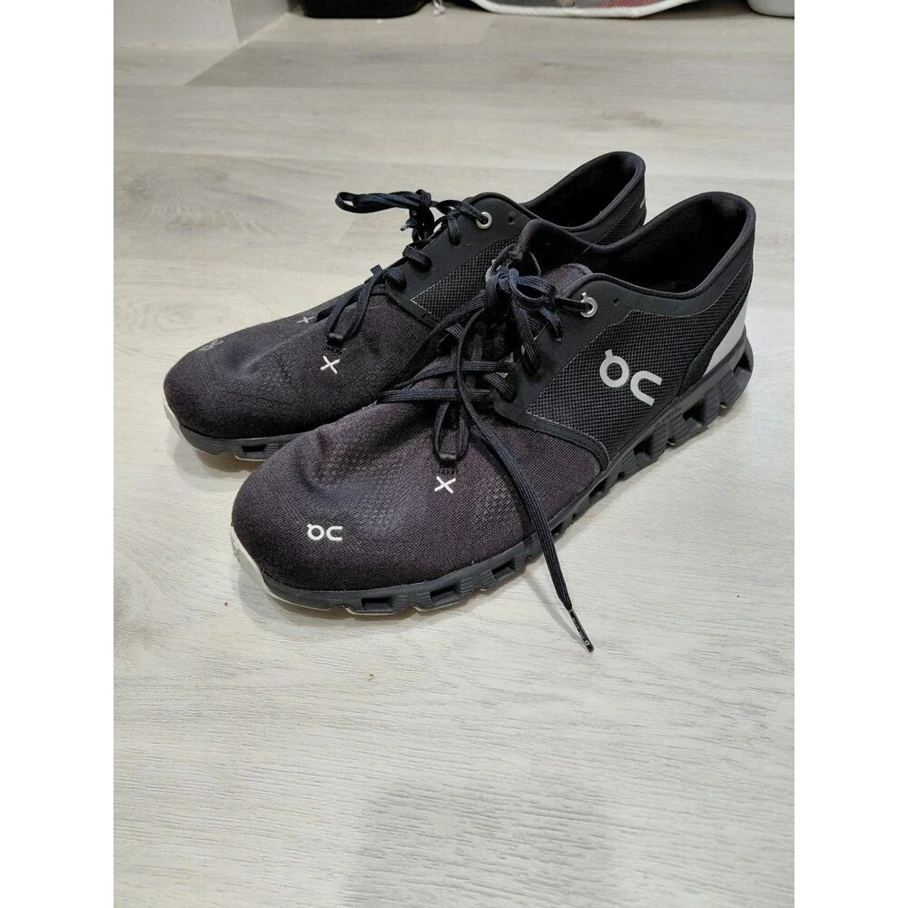 ON Cloud X 3 Sneakers Running Shoes Black Men Size 13